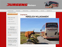 Tablet Screenshot of juergens-reisen.de